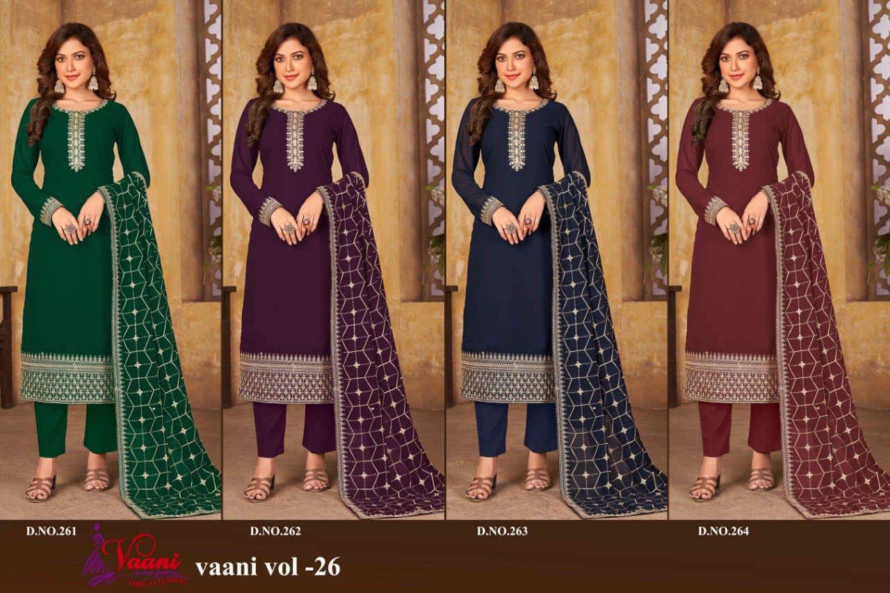 dani vaani vol 26 georgette attractive look salwar suit catalog