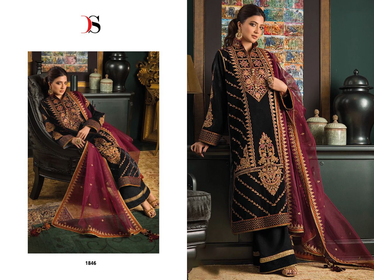 deepsy suit baroque velvet 2 velvet graceful look salwar suit catalog