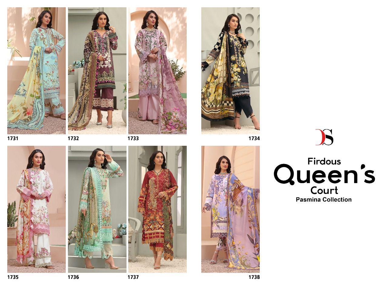 deepsy suit Firouds queens Court Pasmina collection Pasmina with embroidery salwar suit catalog