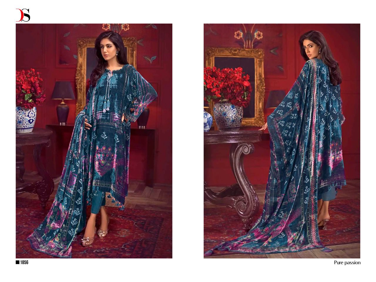 deepsy suit shine of winter velvet new and modern style salwar suit catalog