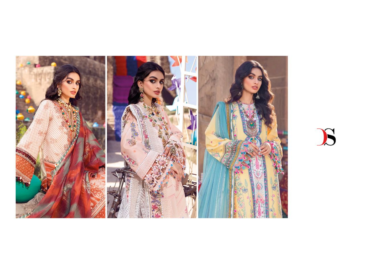 deepsy suit viva anaya cotton authentice fabric salwar suit catalog with chiffon dupatta