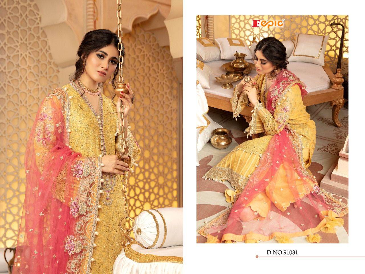 fepic rosemeen guzarish vol 2 georgette catchy look salwar suit catalog