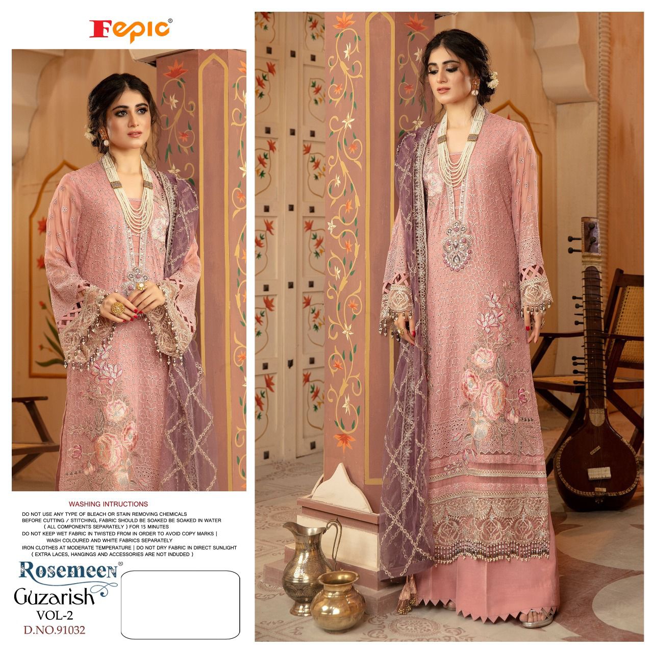 fepic rosemeen guzarish vol 2 georgette catchy look salwar suit catalog