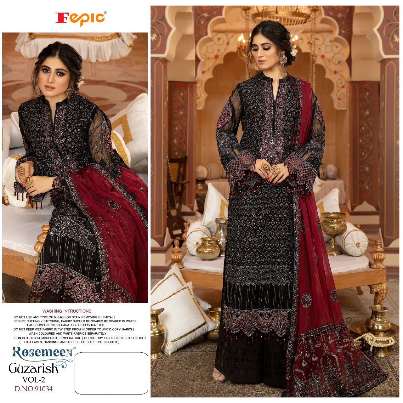 fepic rosemeen guzarish vol 2 georgette catchy look salwar suit catalog