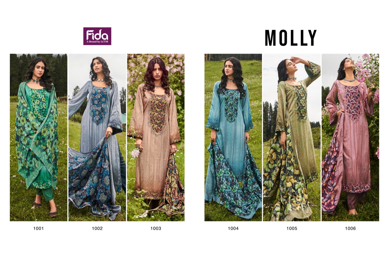 fida international molly digital pashmina innovative look salwar suit catalog