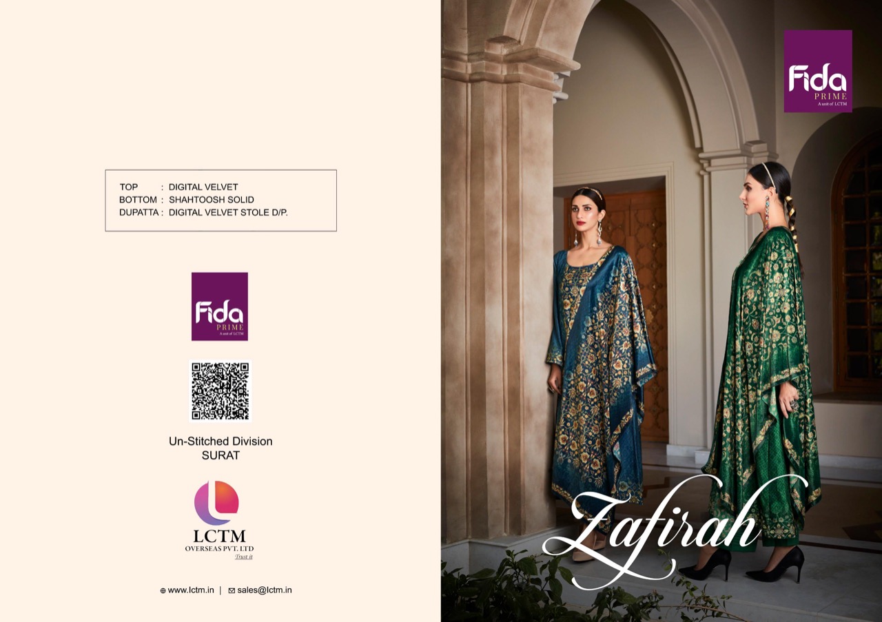 fida international zafirah velvet innovative look salwar suit catalog