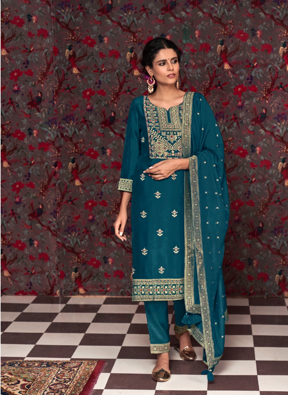 four buttons khwaab viscose graceful look top bottom with dupatta catalog