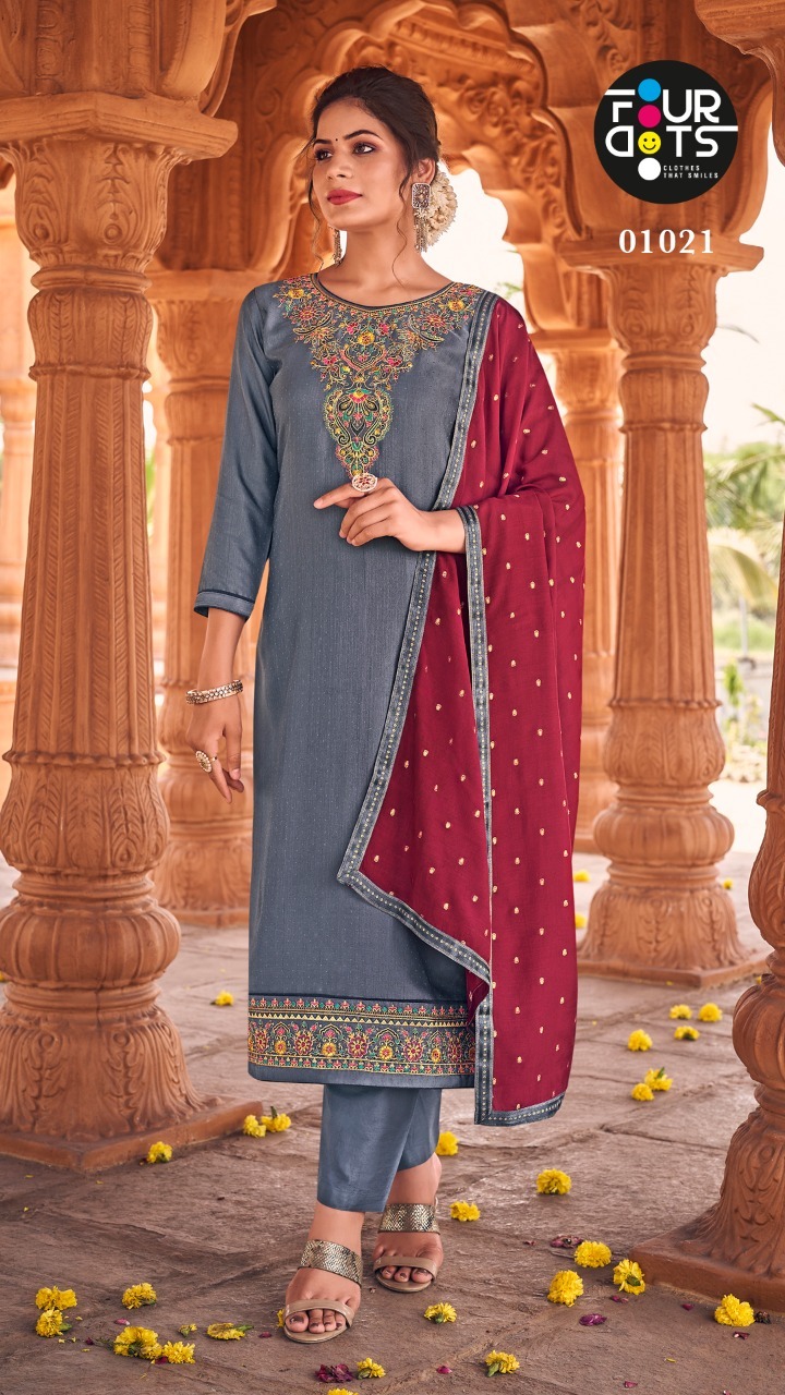 fourdots ruhi muslin elegant salwar suit catalog