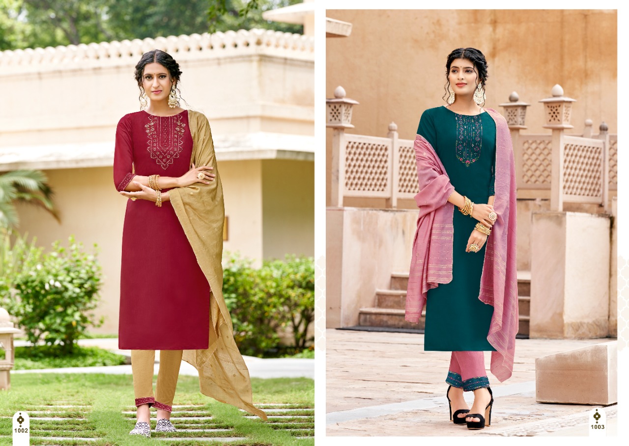 jinesh nx amaira silk attractive top bottom with dupatta catalog