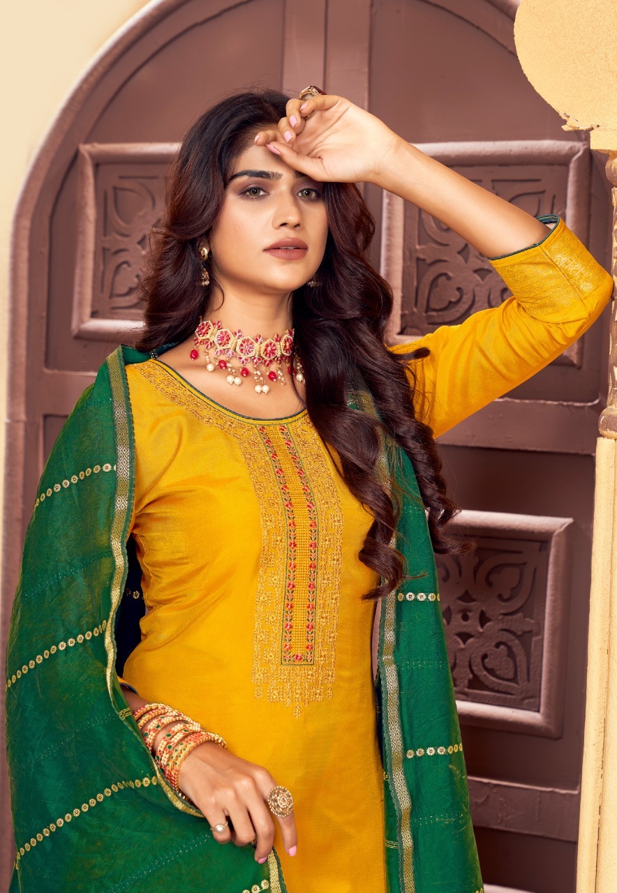 kalarang bhakti muslin regal look salwar suit catalog