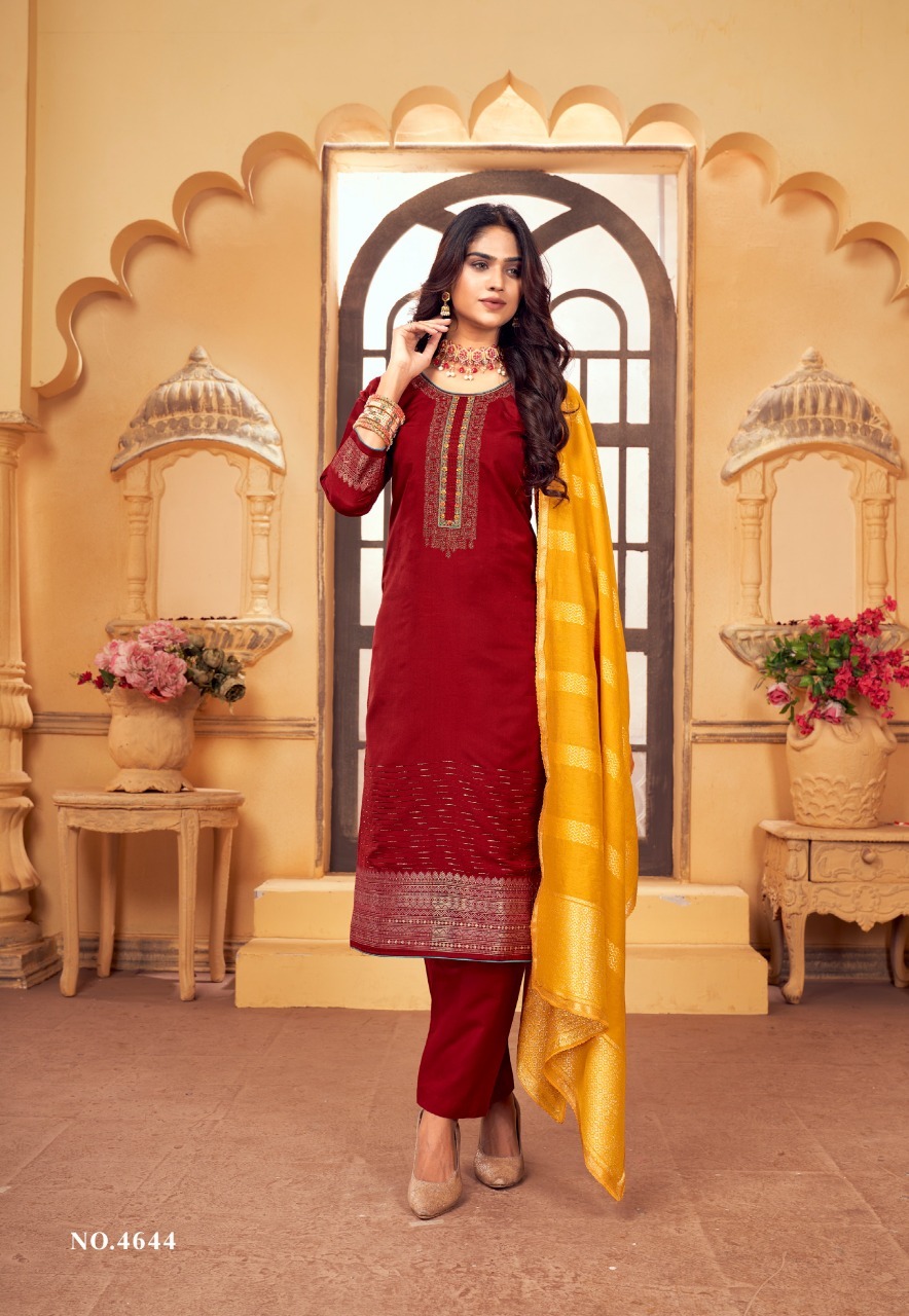 kalarang bhakti muslin regal look salwar suit catalog