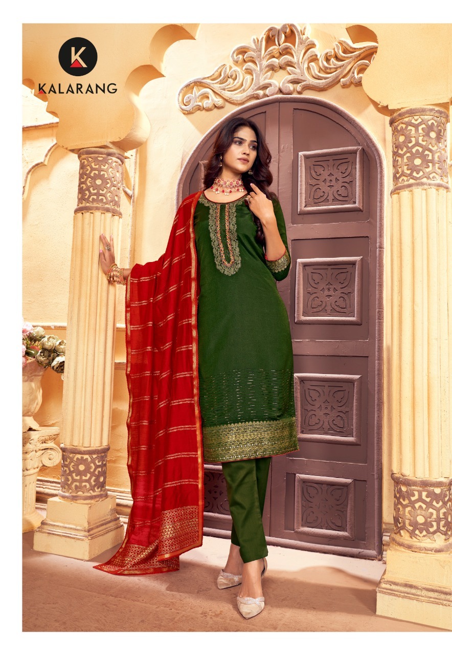 kalarang bhakti muslin regal look salwar suit catalog