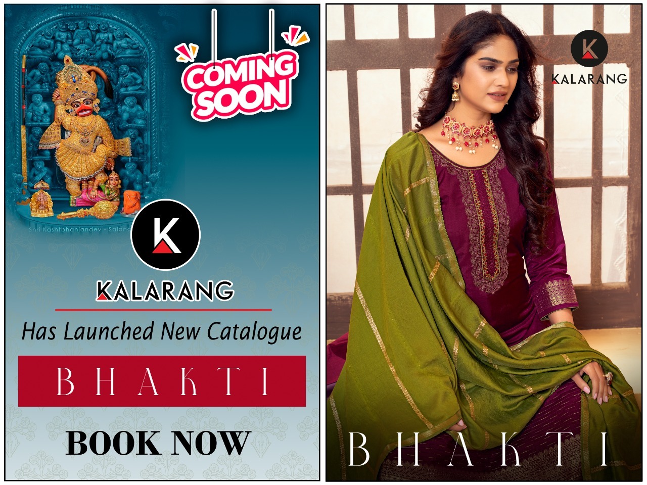 kalarang bhakti muslin regal look salwar suit catalog