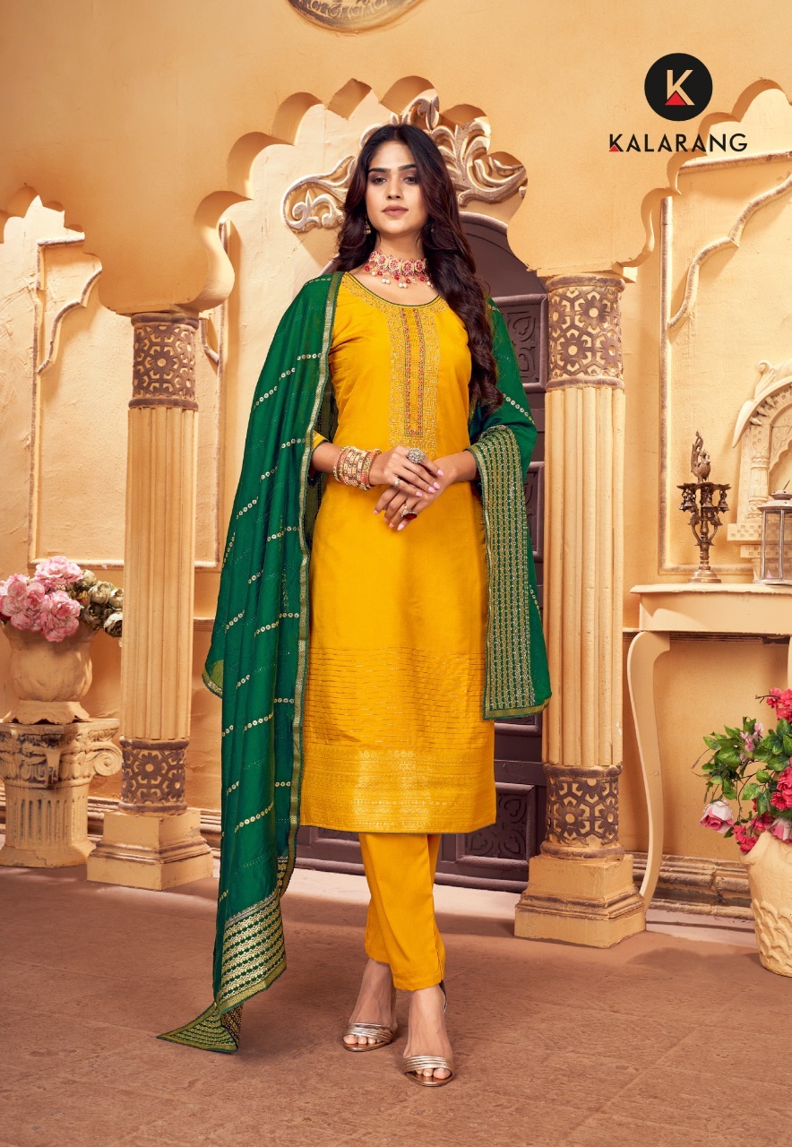 kalarang bhakti muslin regal look salwar suit catalog