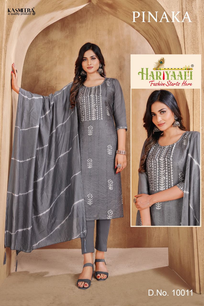 Kaycee trendz pinaka gadwal silk beautiful colours kurti bottom with dupatta catalog