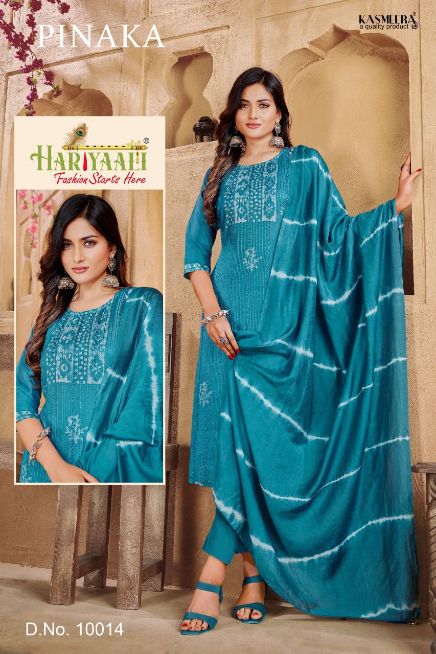 Kaycee trendz pinaka gadwal silk beautiful colours kurti bottom with dupatta catalog