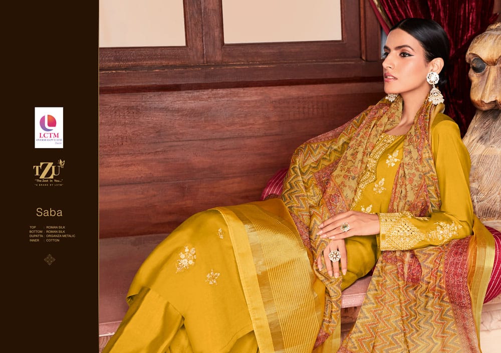 lctm overseas saba silk new and modern style top bottom with dupatta catalog