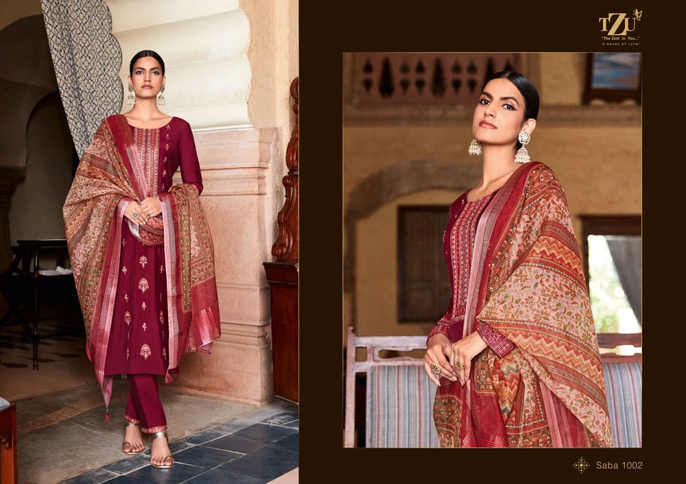 lctm overseas saba silk new and modern style top bottom with dupatta catalog