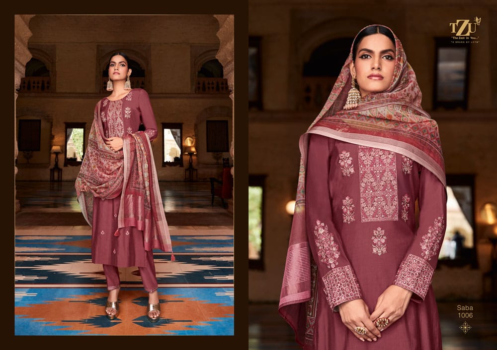 lctm overseas saba silk new and modern style top bottom with dupatta catalog