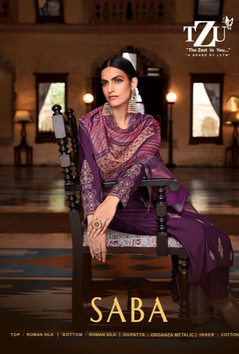 lctm overseas saba silk new and modern style top bottom with dupatta catalog