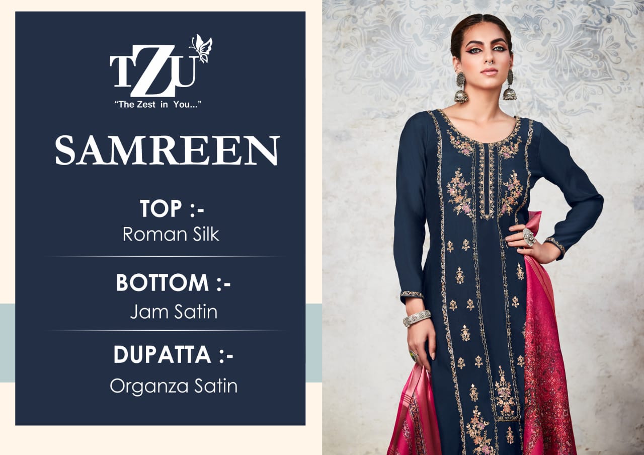 lctm overseas samreen  silk new and modern style top bottom with dupatta catalog