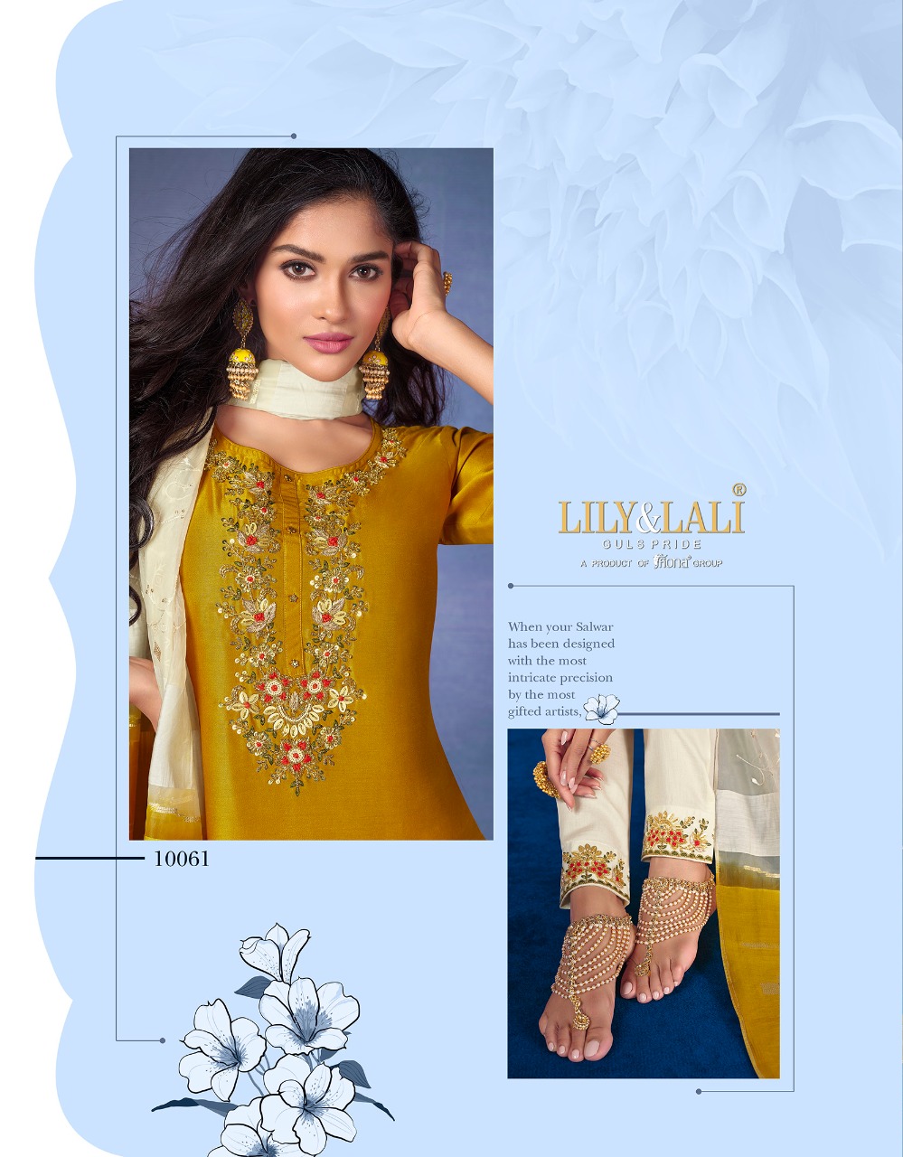 lily and lali magnum 2 bemberg silk gorgeous look top bottom with dupatta catalog