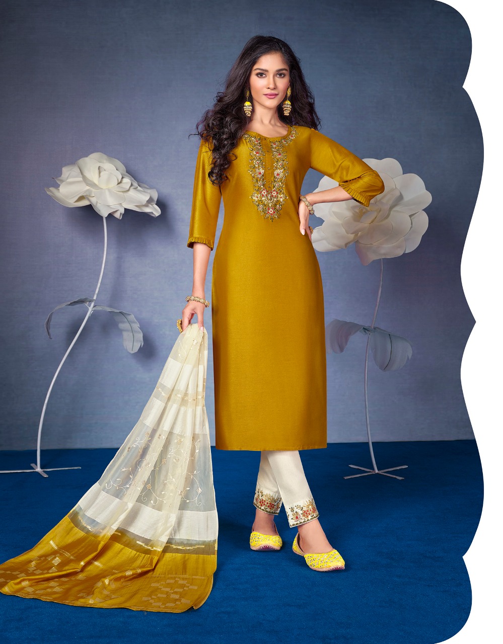 lily and lali magnum 2 bemberg silk gorgeous look top bottom with dupatta catalog