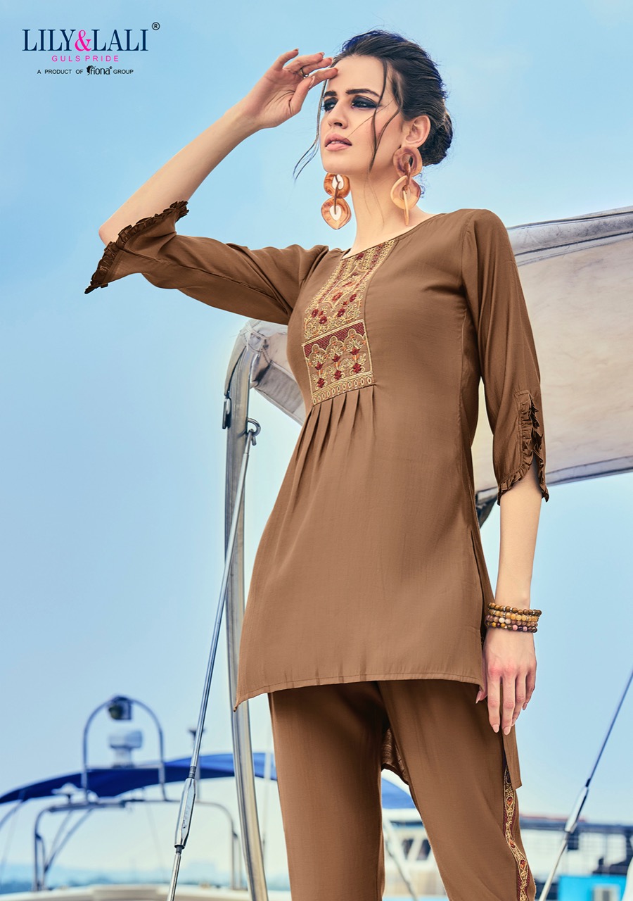 lily and lali miami silk new and modern style top with bottom catalog