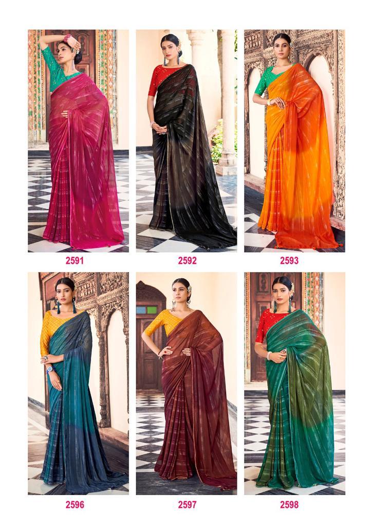 lt kashvi creation kiyaa georgette catchy look saree catalog