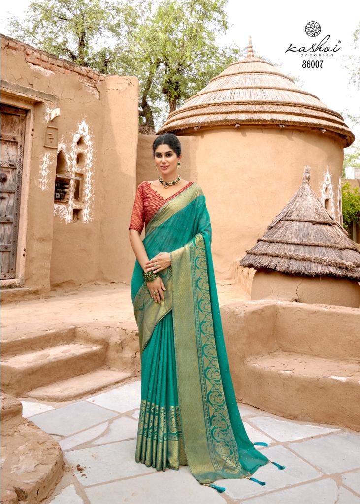 lt kashvi creation namrata chiffon elegant saree catalog