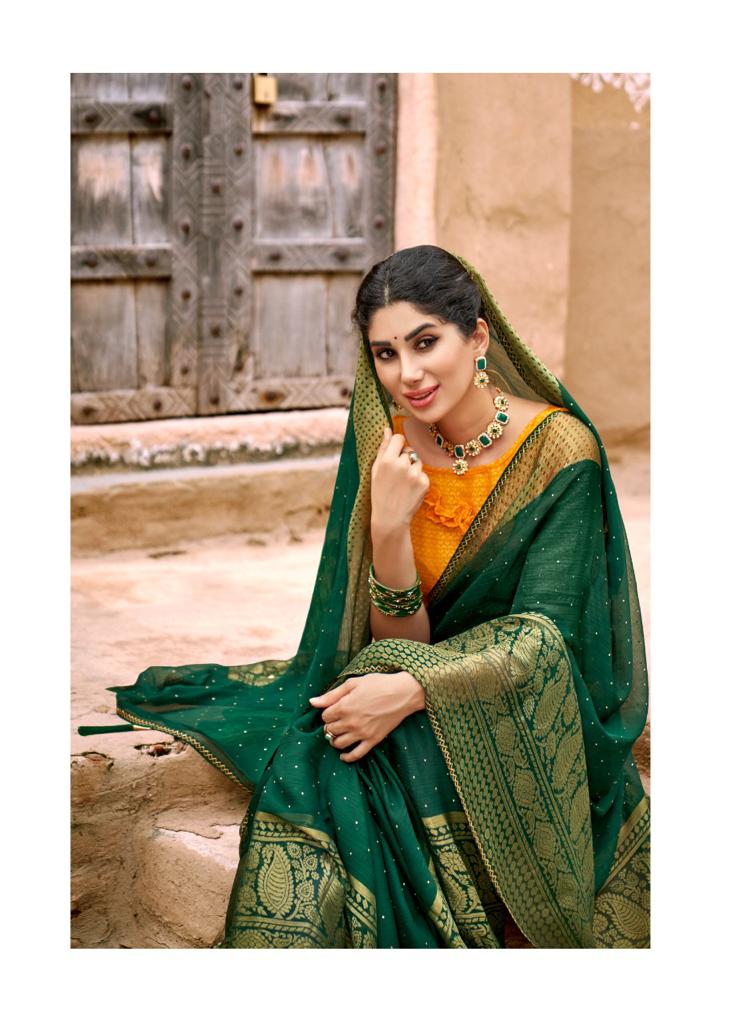 lt kashvi creation namrata chiffon elegant saree catalog