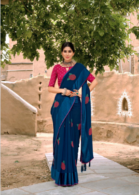 lt kashvi creation prakruti georgette decent look saree catalog