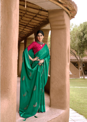 lt kashvi creation prakruti georgette decent look saree catalog