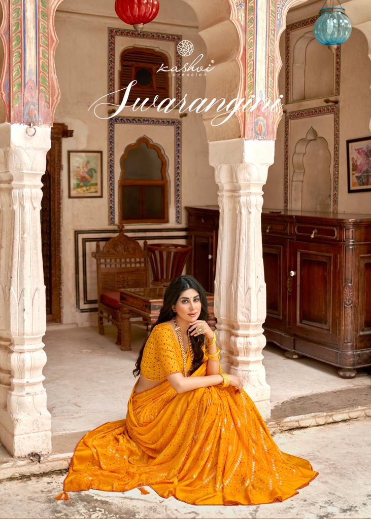 lt kashvi creation swarangini chinnon decent look saree catalog