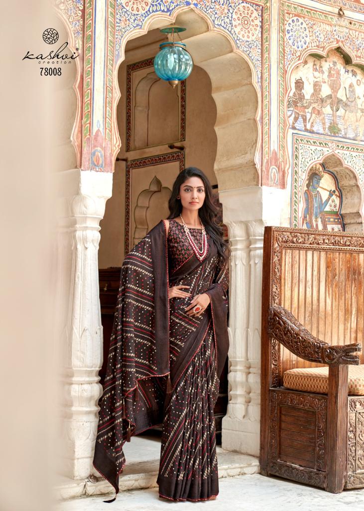 lt kashvi creation swarangini chinnon decent look saree catalog