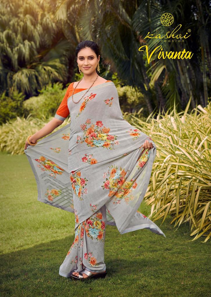 lt kashvi creation vivanta weightless regal look saree catalog