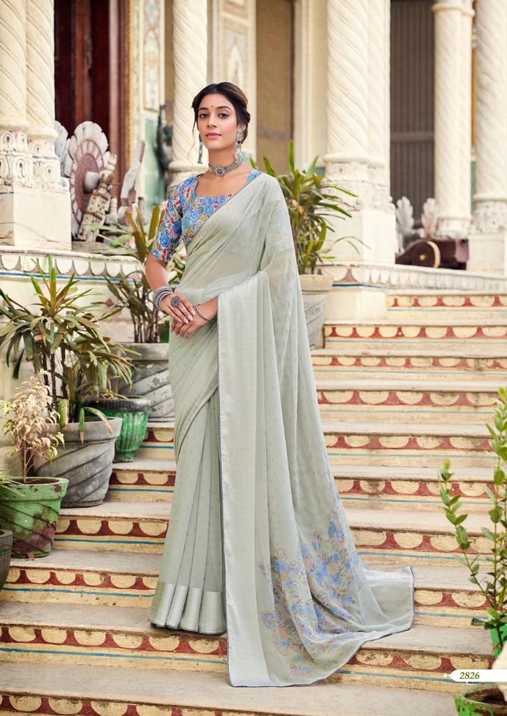 lt ksahvi creation rangoli georgette attractive saree catalog