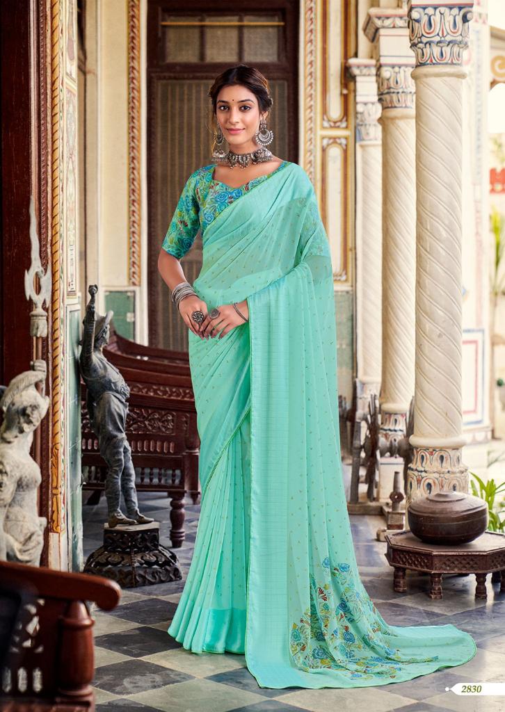 lt ksahvi creation rangoli georgette attractive saree catalog