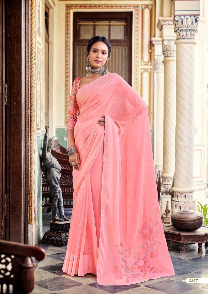 lt ksahvi creation rangoli georgette attractive saree catalog