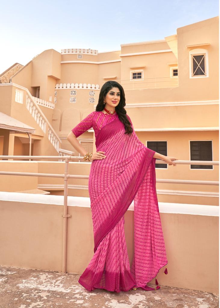 lt sarees kashvi creation jhalak georgette exclusive print saree catalog