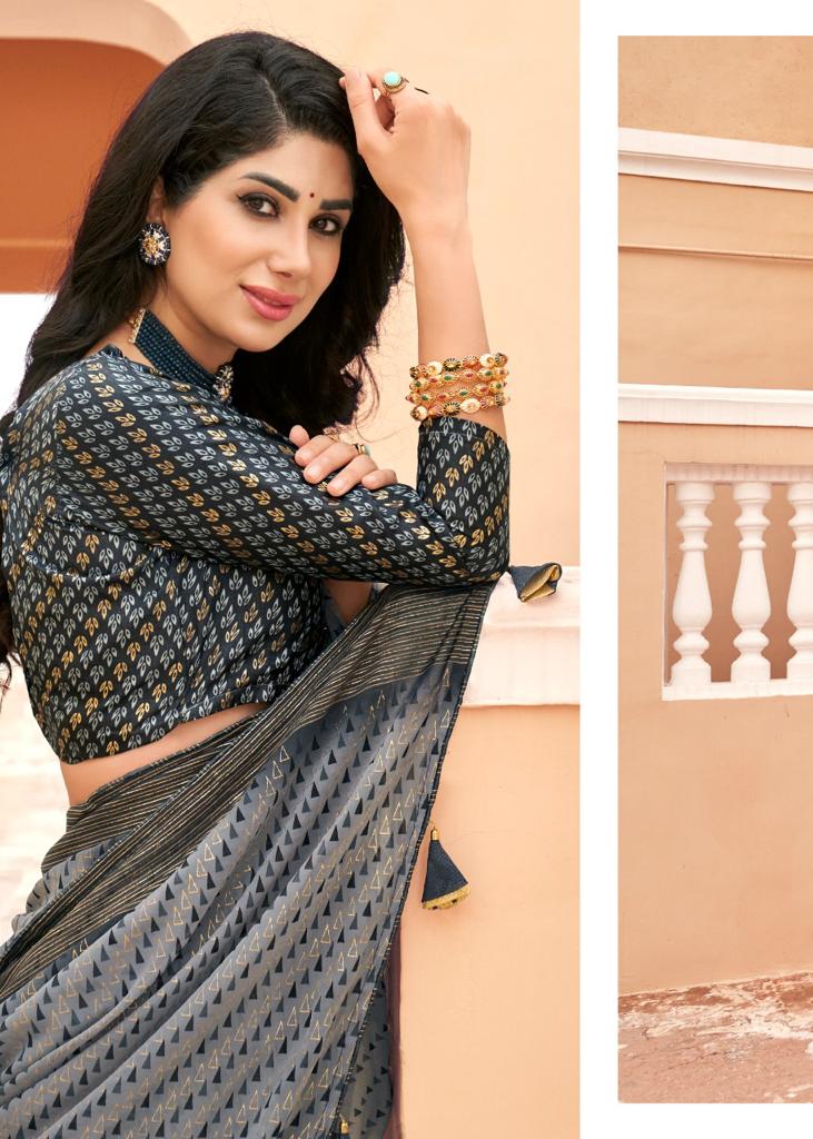 lt sarees kashvi creation jhalak georgette exclusive print saree catalog