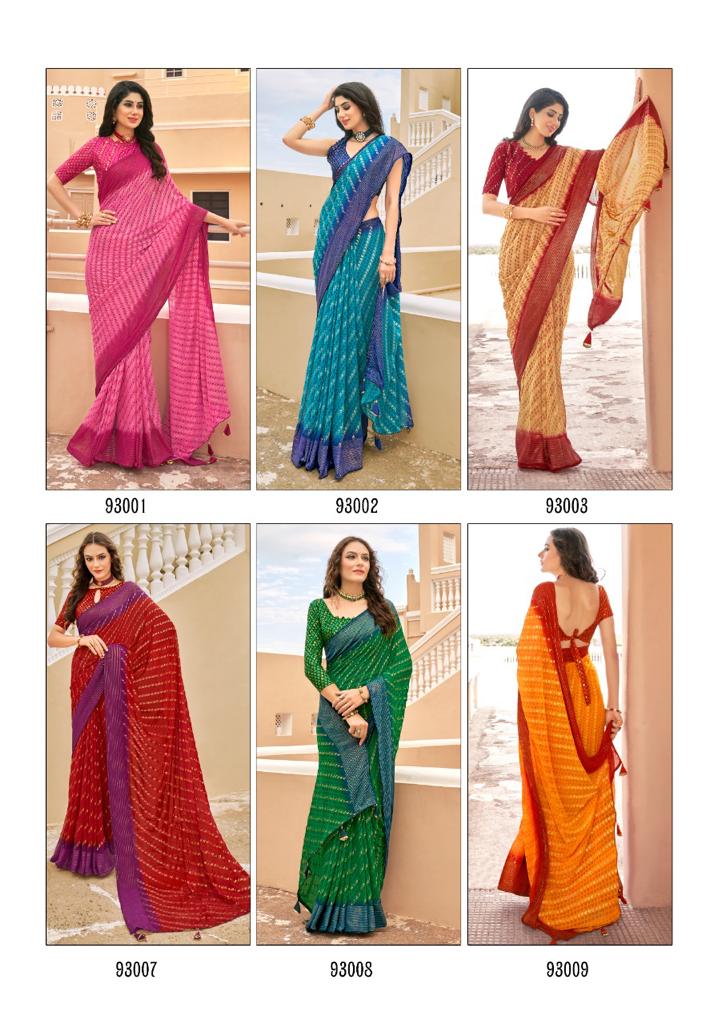 lt sarees kashvi creation jhalak georgette exclusive print saree catalog