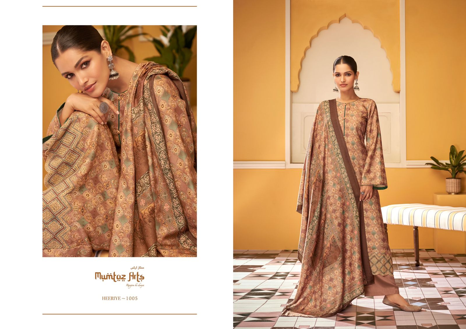 mumtaz art heeriye viscose elegant salwar suit catalog