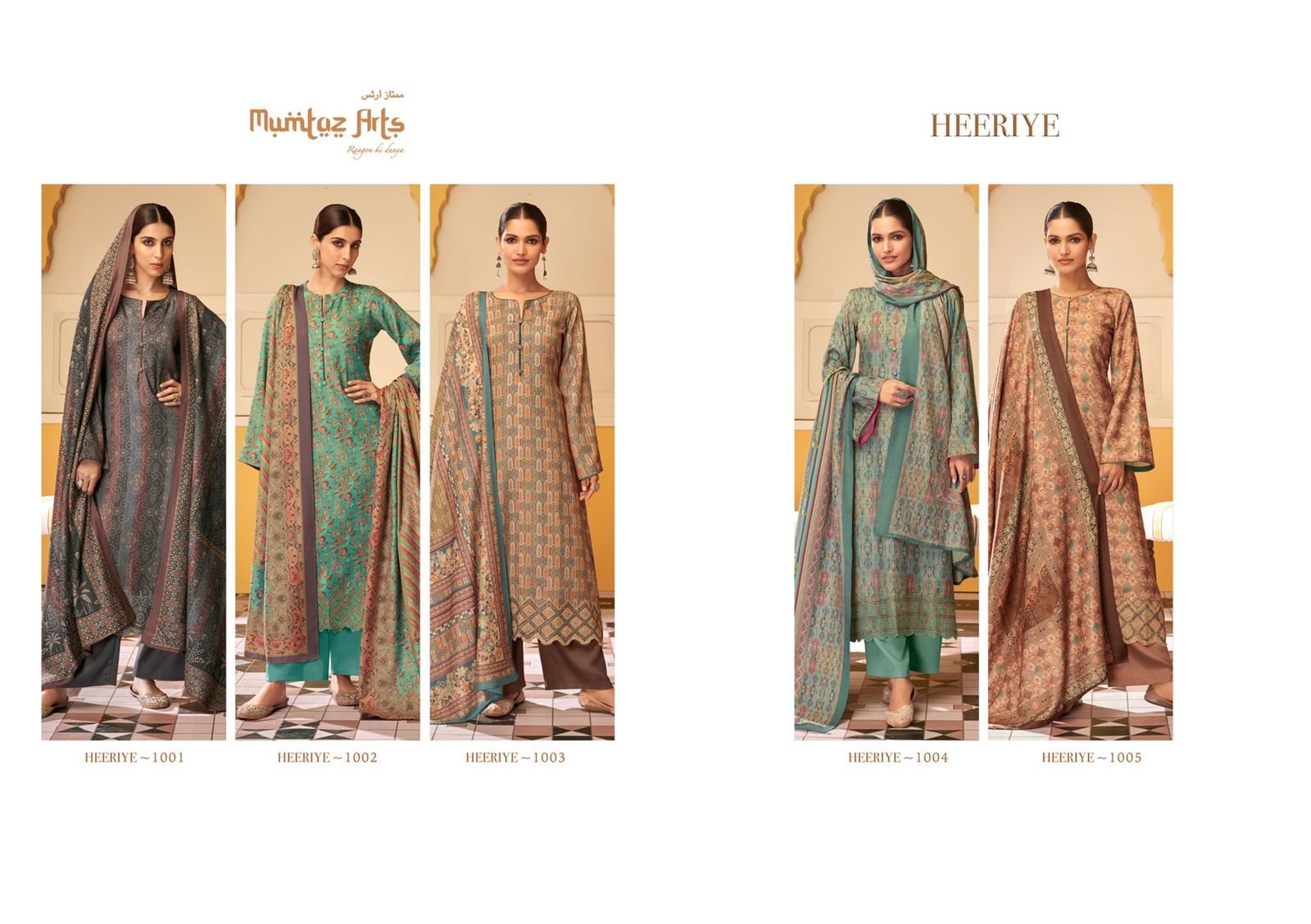 mumtaz art heeriye viscose elegant salwar suit catalog