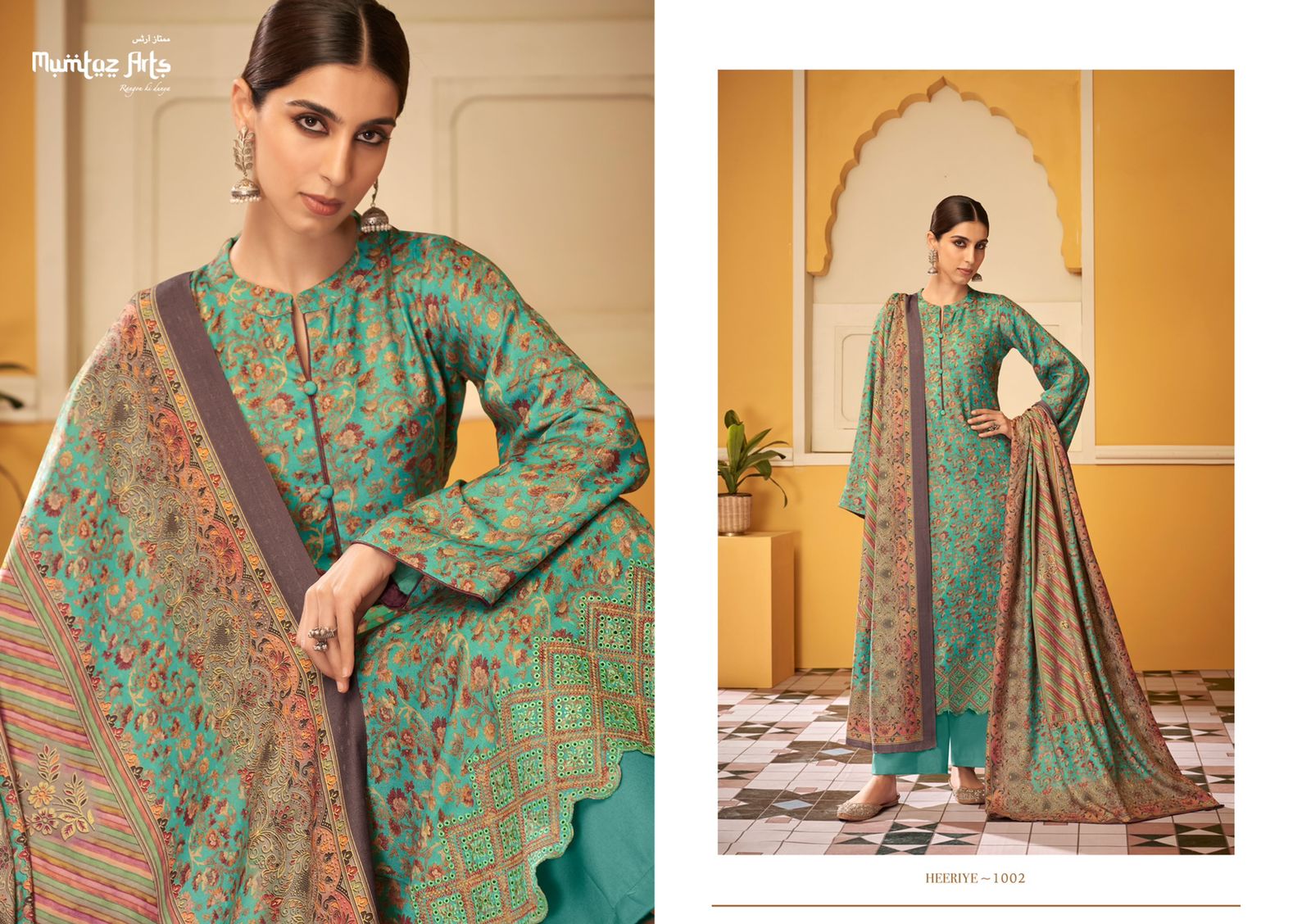 mumtaz art heeriye viscose elegant salwar suit catalog