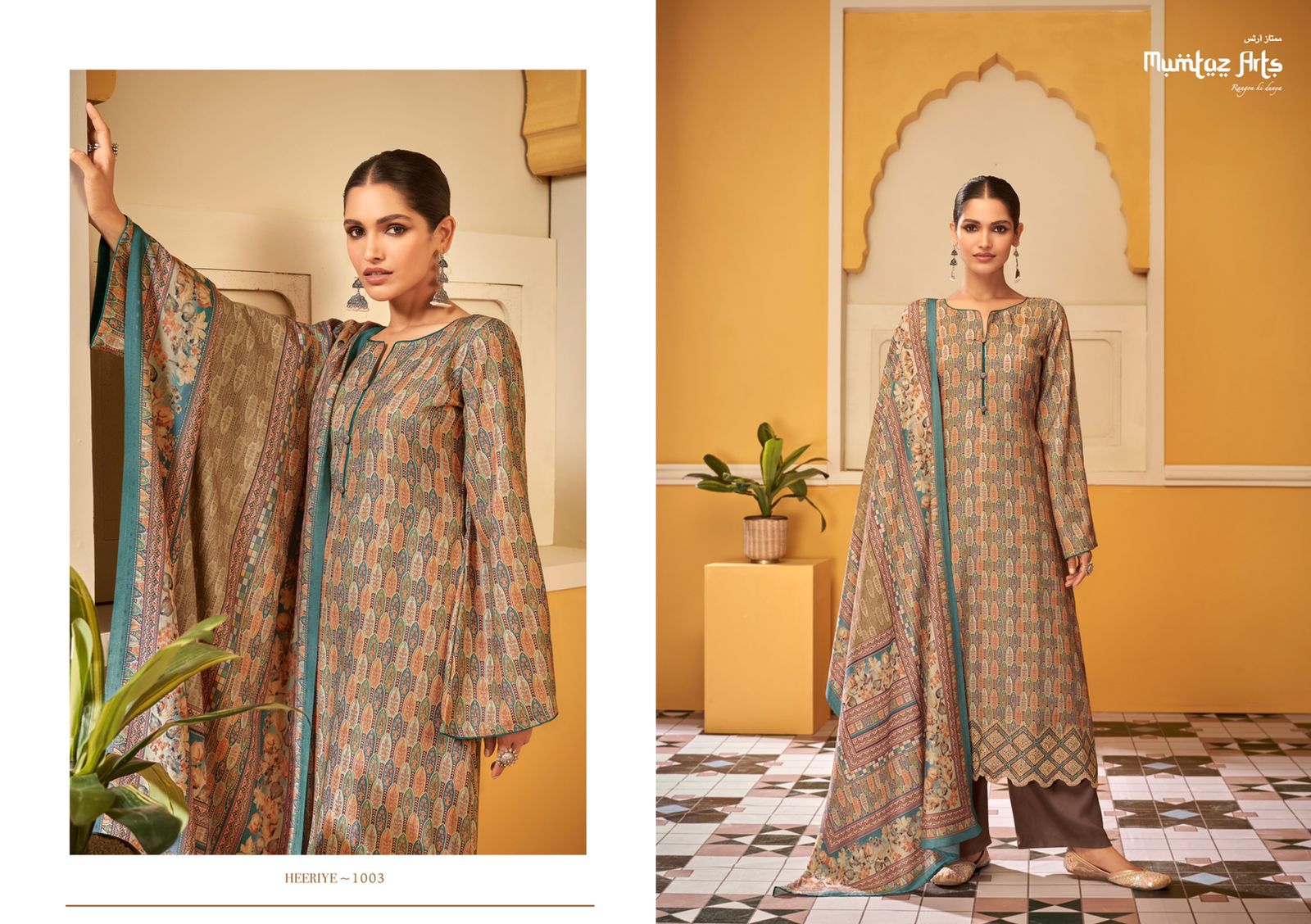 mumtaz art heeriye viscose elegant salwar suit catalog