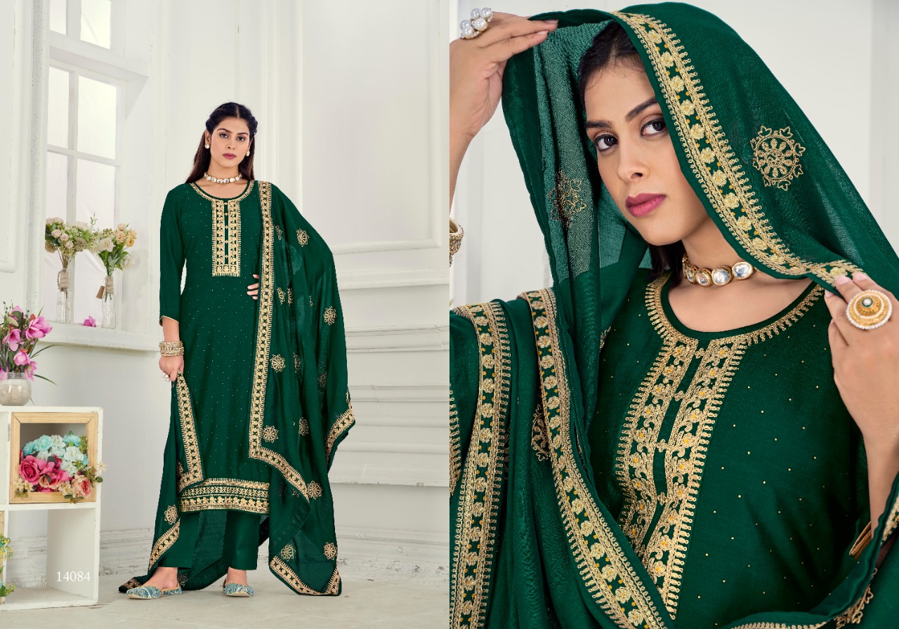 panch ratna kalavruti silk elegant salwar suit catalog