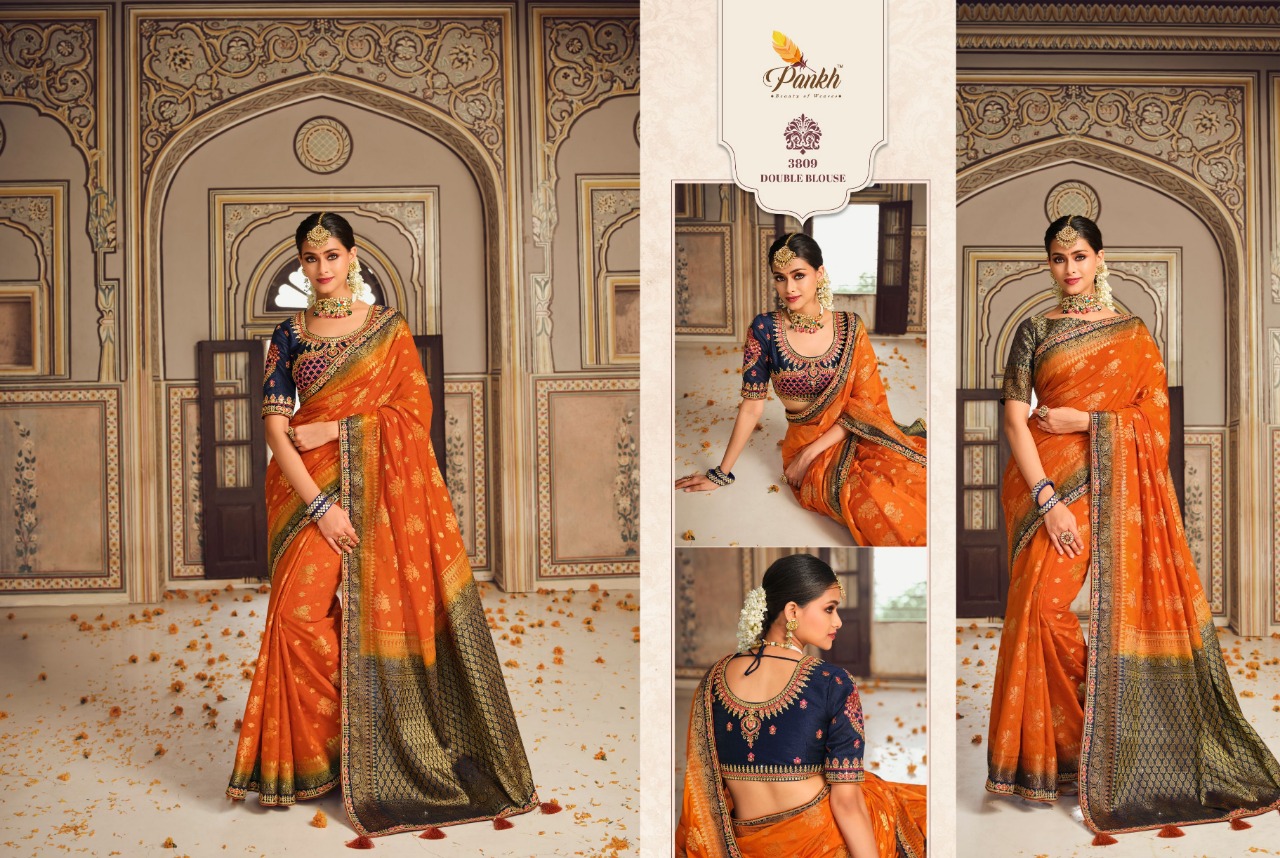 pink lotus pankh pakhi vol 1 silk elegant look saree catalog