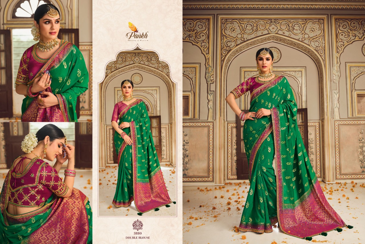 pink lotus pankh pakhi vol 1 silk elegant look saree catalog