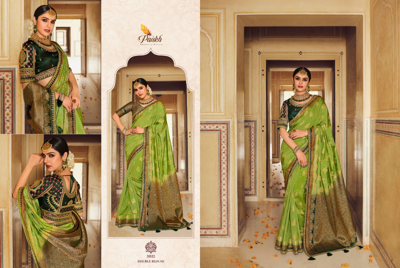 pink lotus pankh pakhi vol 1 silk elegant look saree catalog